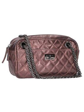 Chanel 2.55 Quilted Double Chain Camera Shoulder Bag